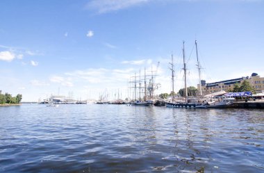 Boylu soylu Yelkenliler yarışları Kotka 2017. Kotka, Finlandiya 16.07.2017.