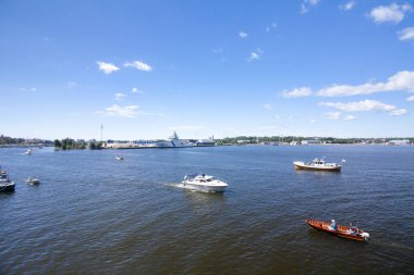 Boylu soylu Yelkenliler yarışları Kotka 2017. Kotka, Finlandiya 16.07.2017.