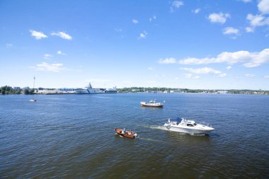 Boylu soylu Yelkenliler yarışları Kotka 2017. Kotka, Finlandiya 16.07.2017.
