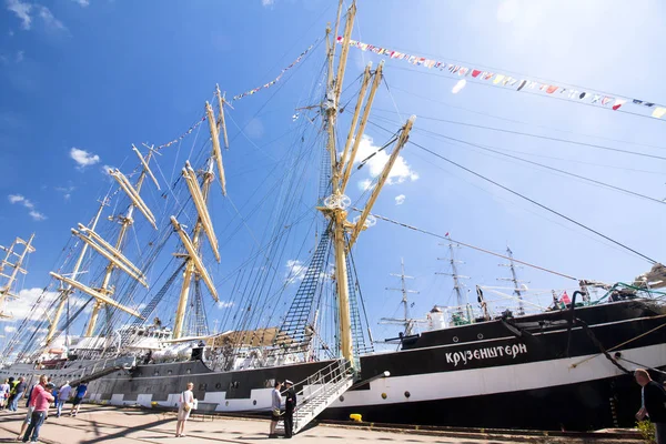 Kotka závody Tall Ships 2017. Kotka, Finsko 16.07.2017. — Stock fotografie