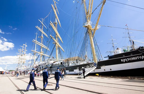 O NAVIOS ALTAS RAÇA KOTKA 2017. Kotka, Finlândia 16.07.2017 . — Fotografia de Stock