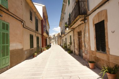 Alcudia Old Town Island Majorca, İspanya.