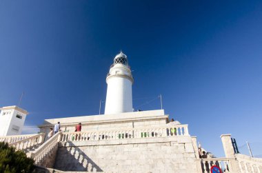 Deniz feneri Cap de Formentor Majorca Adası, Balaeric Adaları, İspanya.