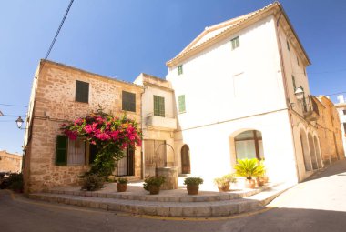 Alcudia Old Town Island Majorca, İspanya 28.06.2017.