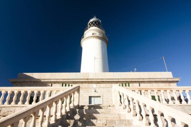 Deniz feneri Cap de Formentor Majorca Adası, Balaeric Adaları, İspanya.