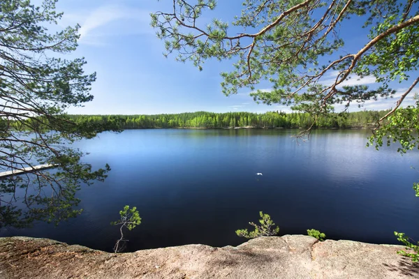 Güzel Gölü Milli Parkı Repovesi, Finlandiya, Güney Karelya '. — Stok fotoğraf