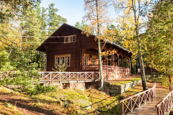 Kotka, Finland - 15 October 2019: Emperor Alexander lll fishing lodge Langinkoski. — Stock Photo, Image