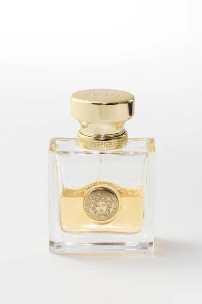 Kouvola, Finland - 25 January 2020: Bottle of Versace perfume — Stock Photo, Image