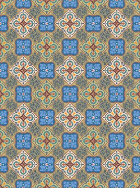 Geleneksel damasko arka plan. Dikişsiz arka plan süsleme desen. Arka plan tebrik kartı, sunum için. Vektör çizim.