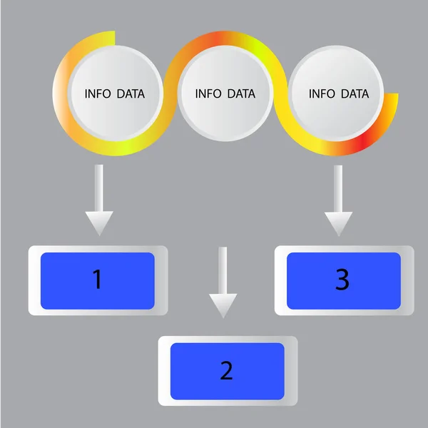 Résumé Infographie Numéro Options Modèle Illustration Vectorielle Peut Être Utilisé — Image vectorielle