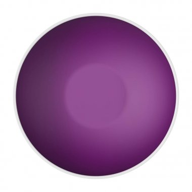 Porselen nesneleri koleksiyonu. Boş beyaz surat, beyaz arka plan üzerinde izole. 3D çizim.