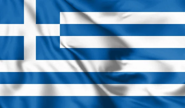 Greece Flag Waving Flag Greece Athens Illustration — Stock Photo, Image