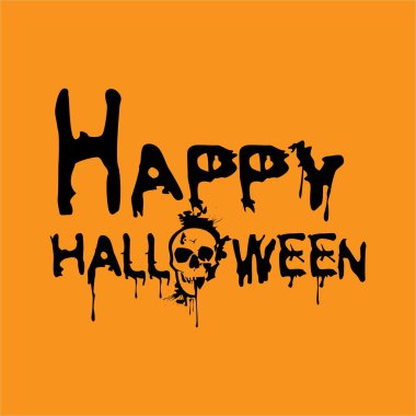 Mutlu Cadılar Bayramı. Vektör illüstrasyonu.