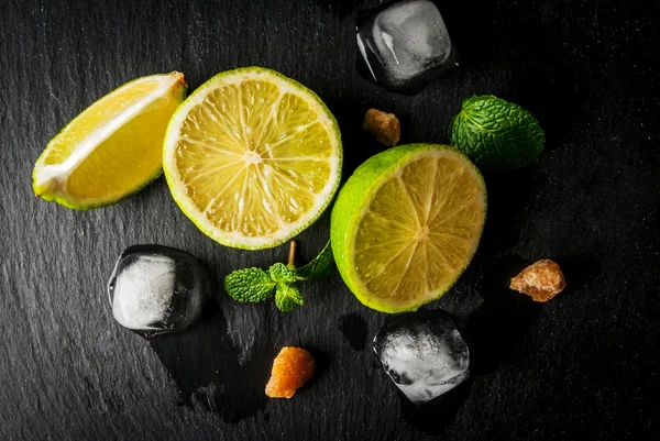 Ingredients for mojito or cocktail with tequila — Stock Photo, Image