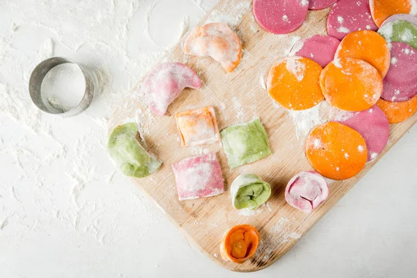 Raviolis multicolores — Foto de Stock