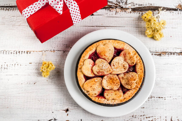 Вишневый пирог на День Святого Валентина
