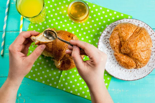 Yaz veya bahar continental kahvaltı