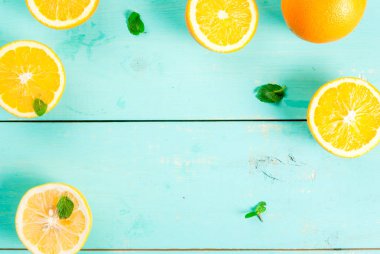 Arka plan:: portakal ve nane