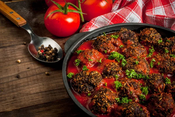 Boulettes de viande de bœuf hachées maison — Photo