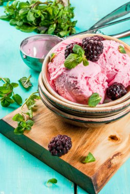 Berry küçük bir kase dondurma