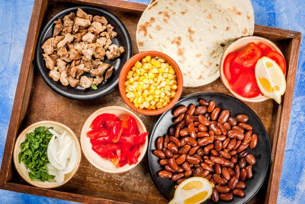 Bahan-bahan untuk makanan Meksiko — Stok Foto