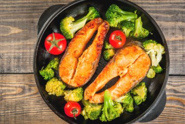 Sebzeli Izgara Alabalık (somon)