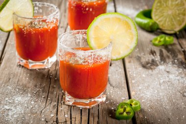 Mexican traditional drink Sangrita clipart