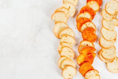 Çeşitli İtalyan brusquette kraker