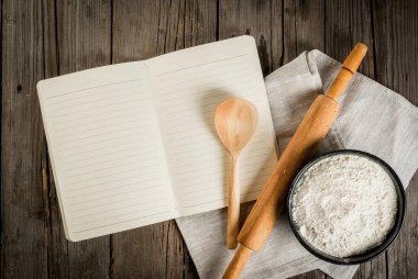 Ahşap arka plan pişirme