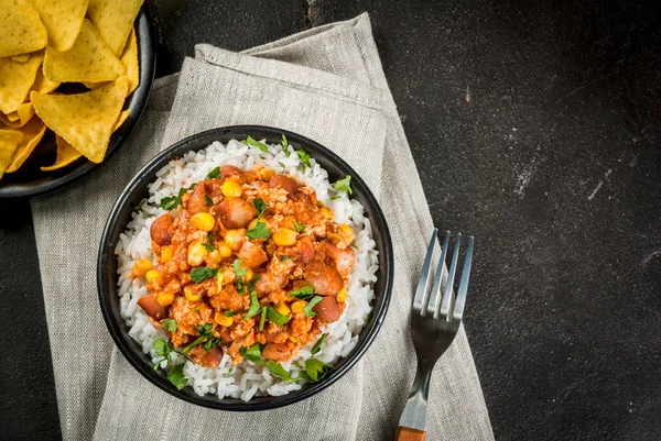 Comida mexicana, chili con carne — Fotografia de Stock