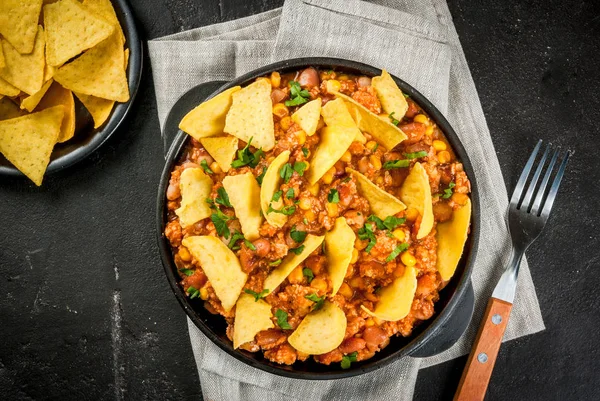 Makanan Meksiko, chili con carne — Stok Foto