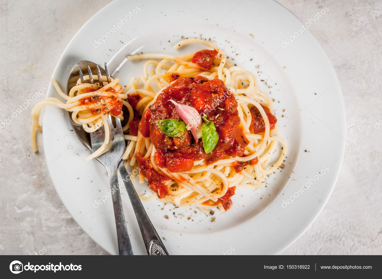 Marinara Soslu Spagetti Marinara Soslu Spagetti