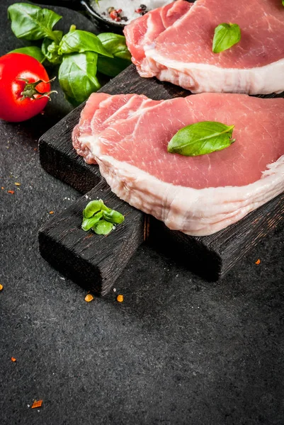 Filetes de cerdo, filete —  Fotos de Stock