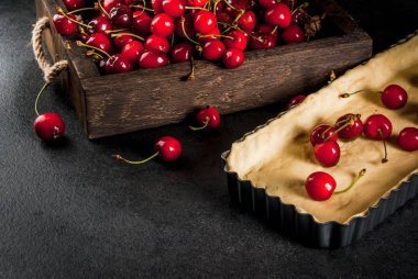 Vişneli pasta pişirme kavramı