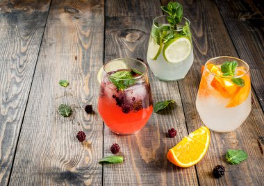 Cin tonik üç tür seçimi