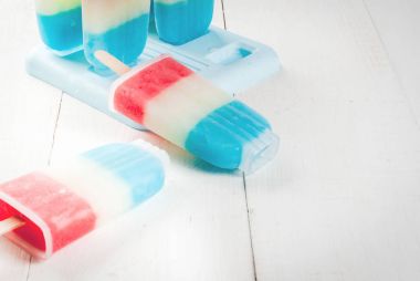 Vatansever kırmızı beyaz mavi Popsicles