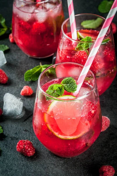 Raspberry mojito limonade — Stockfoto