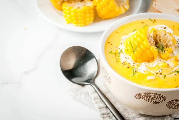 Geleneksel sonbahar Mısır çorbası