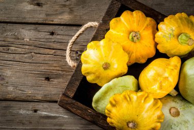 Ham çiftlik squash patty pan