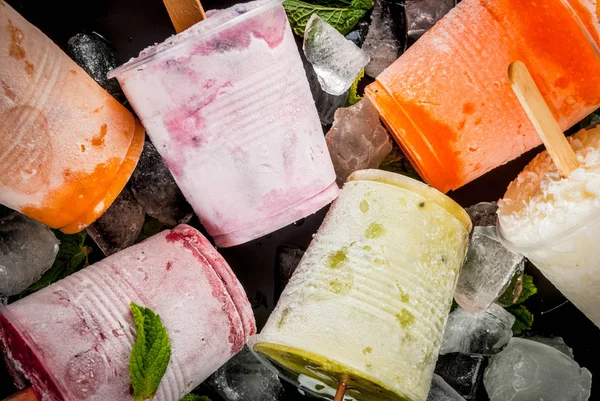 Jugos y paletas de batido — Foto de Stock