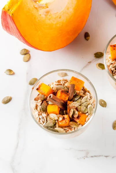 Kabak pasta gecede yulaf ezmesi