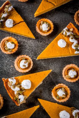 Baharatlı kabak pasta ve tartlets