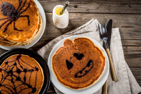 Naleśniki Halloween dla dzieci — Zdjęcie stockowe