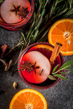 Sıcak kış mulled şarap