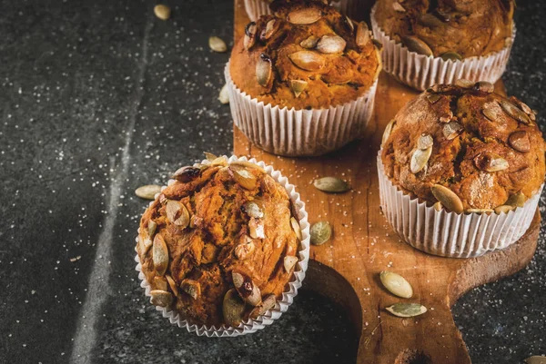 Gezonde Pompoen muffins — Stockfoto