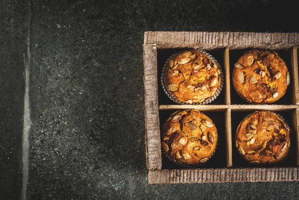 Muffins de abóbora saudáveis — Fotografia de Stock