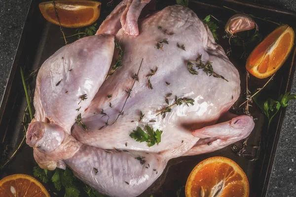 Tavuk ya da hindi pişirme için hazır