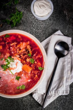 Sonbahar sebze çorbası pancar çorbası