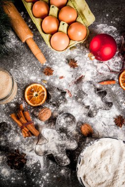 Noel, yeni yıl tatili arka plan yemek. Malzemeler, SPI