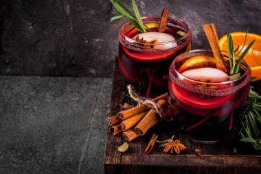 Sıcak kış mulled şarap